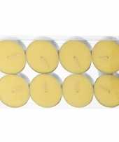 Set van 24x stuks anti muggen waxinelichtjes citronella